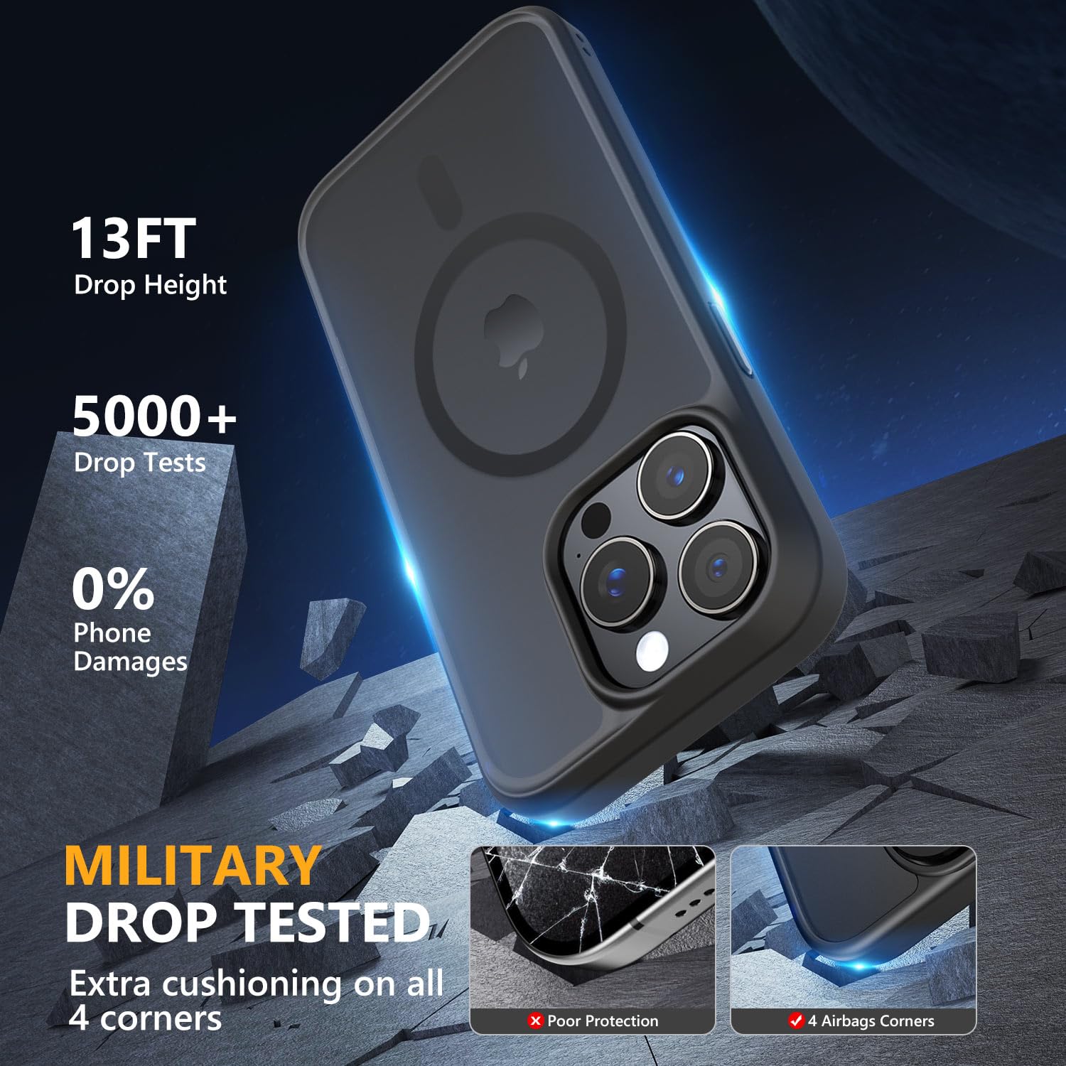 Amazon.com: MOCCA Strong Magnetic for iPhone 15 Pro Case