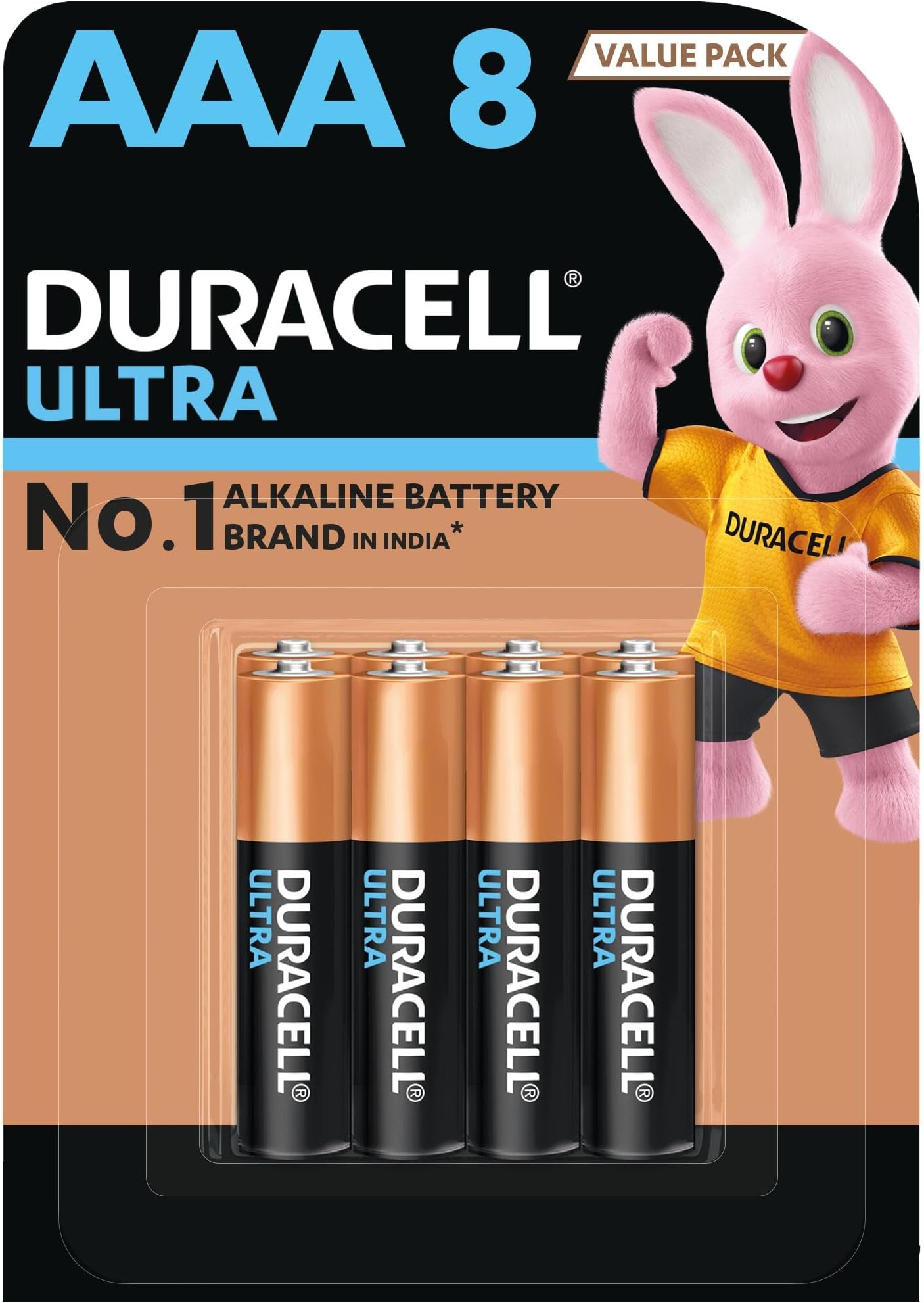 Ultra AAA Battery, Pack of 8, High-Drain Devices, Digital Camera, Toys, Electric Toothbrush