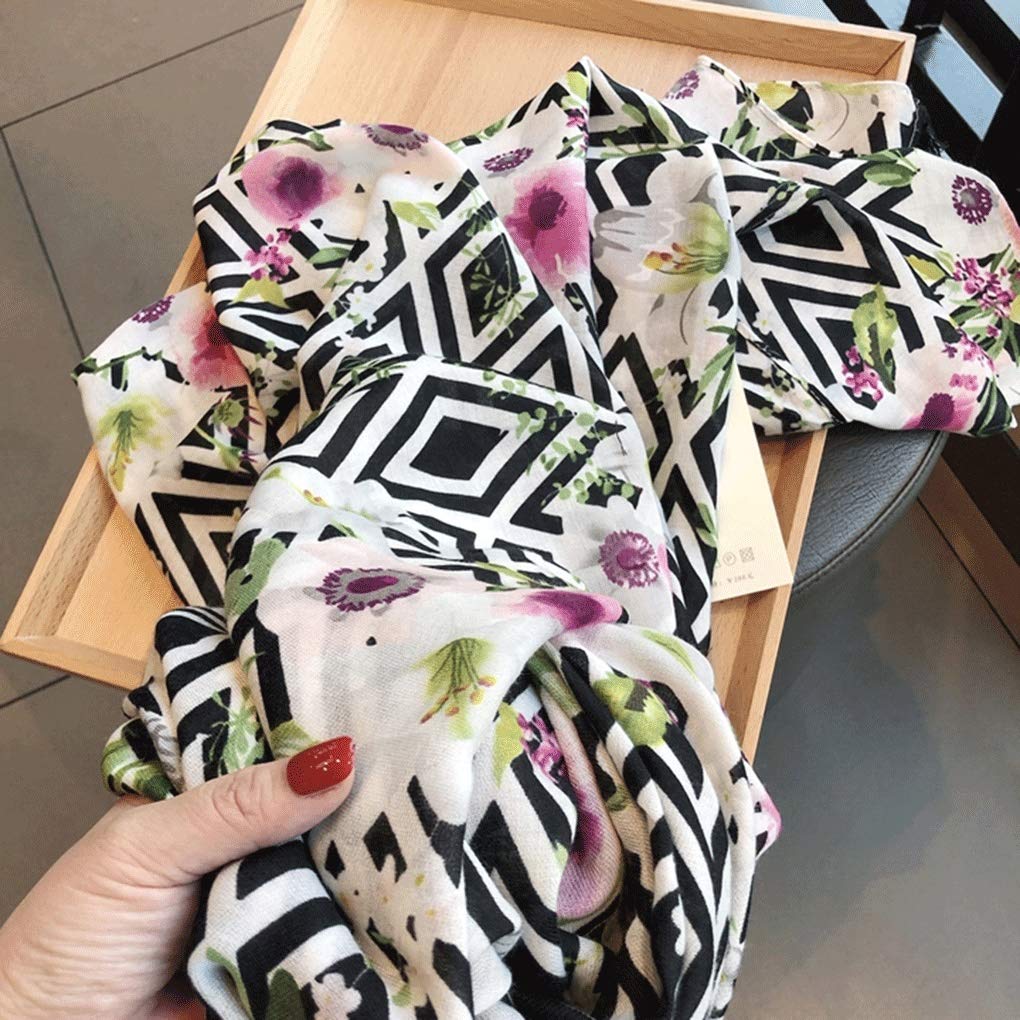 Foulard en soie pour femme, châle d'été, printemps et automne, section fine, écharpe sauvage, bavoir, longue serviette de plage, châle de protection solaire