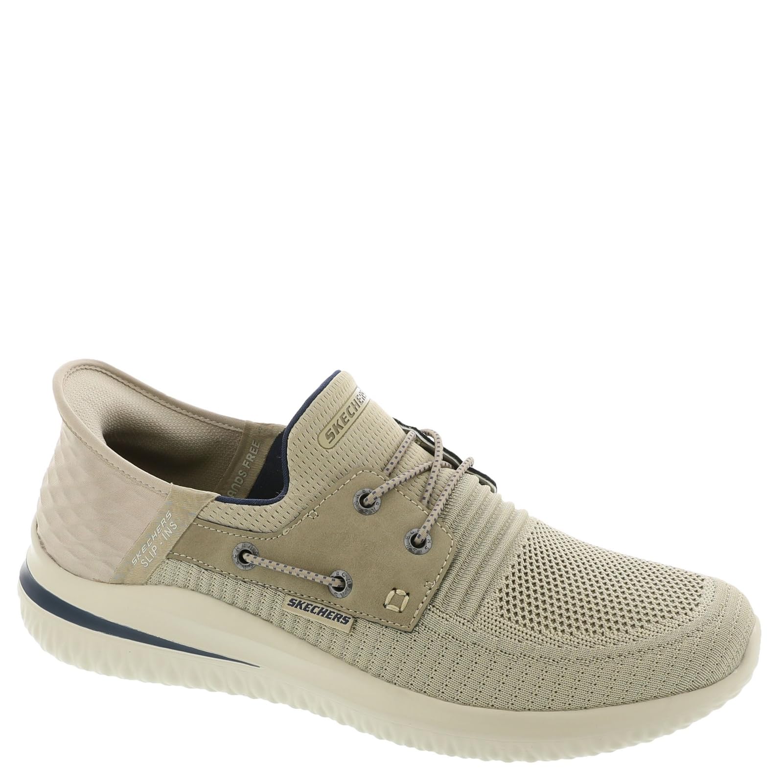 Skechers Men's Slip-On Delson 3.0-Loss Loafer, Taupe, 12