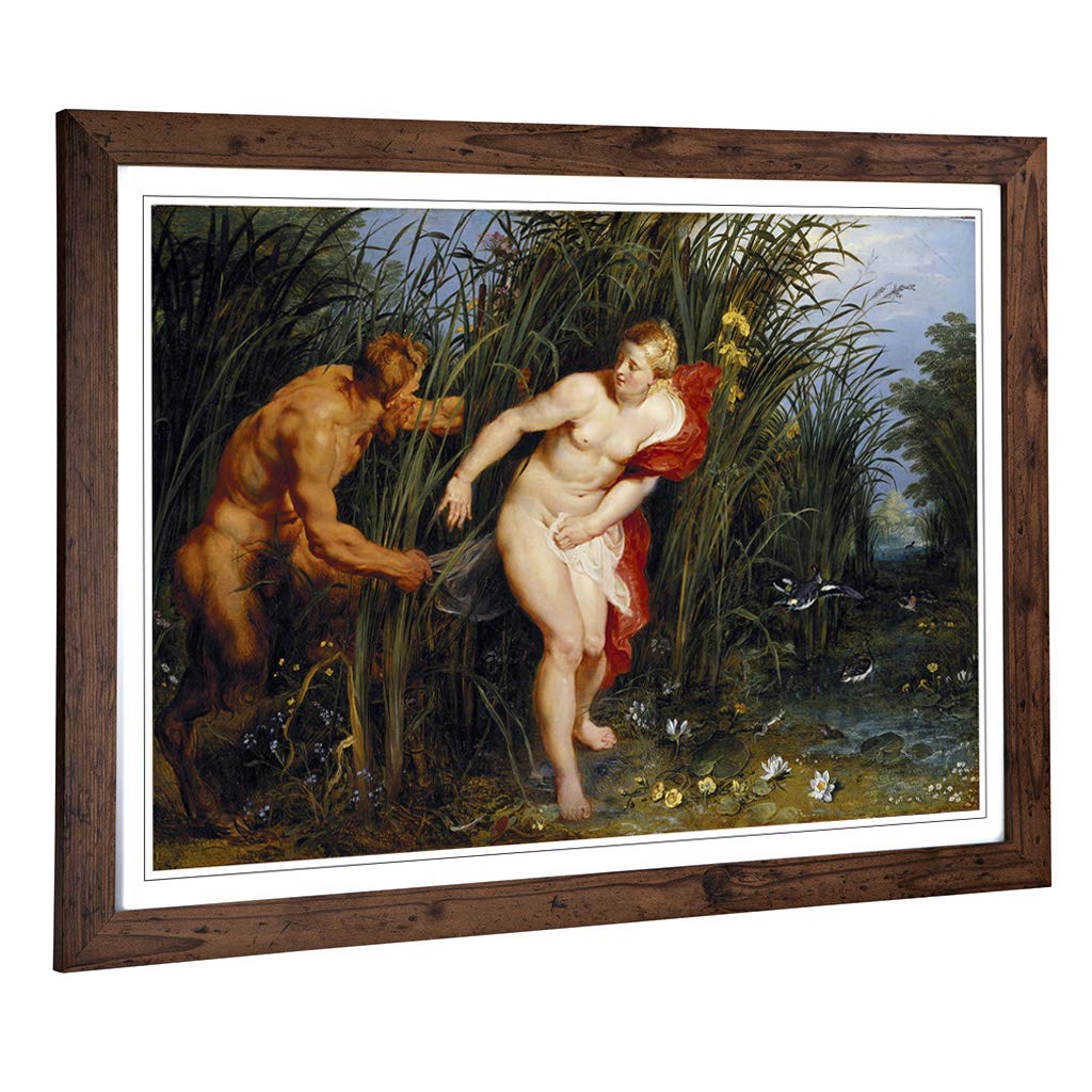 Big Box Art Framed Print of Peter Paul Rubens Sensation and Sensuality Design | Wall Art Picture | Home Decor for Kitchen, Living Room, Bedroom, Hallway, Walnut, A2 / 24.5x18 Inch / 62x45cm