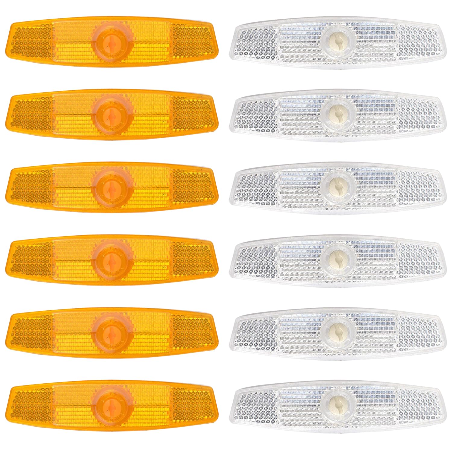 VEHYEGOI 12 Pieces Of Bicycle Reflective Sheets, Bicycle Safety Warning Supplies, Bicycle Accessories, Night Riding Equipment