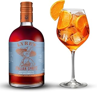 Lyre's Italian Spritz Premium Non Alcoholic Spirits, Mocktails & Nonalcoholic Drinks, Bitter Orange Style, 23.7 Fl Oz (Bottle with NEW Screw Cap, 23.7, Fl Oz)