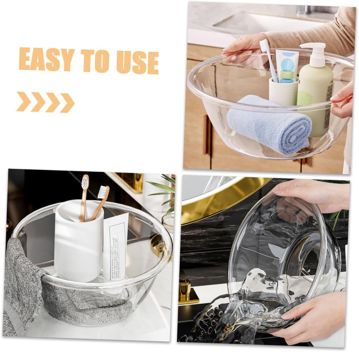 Plastic Wash Basin for Face, Hand, and Baby Use