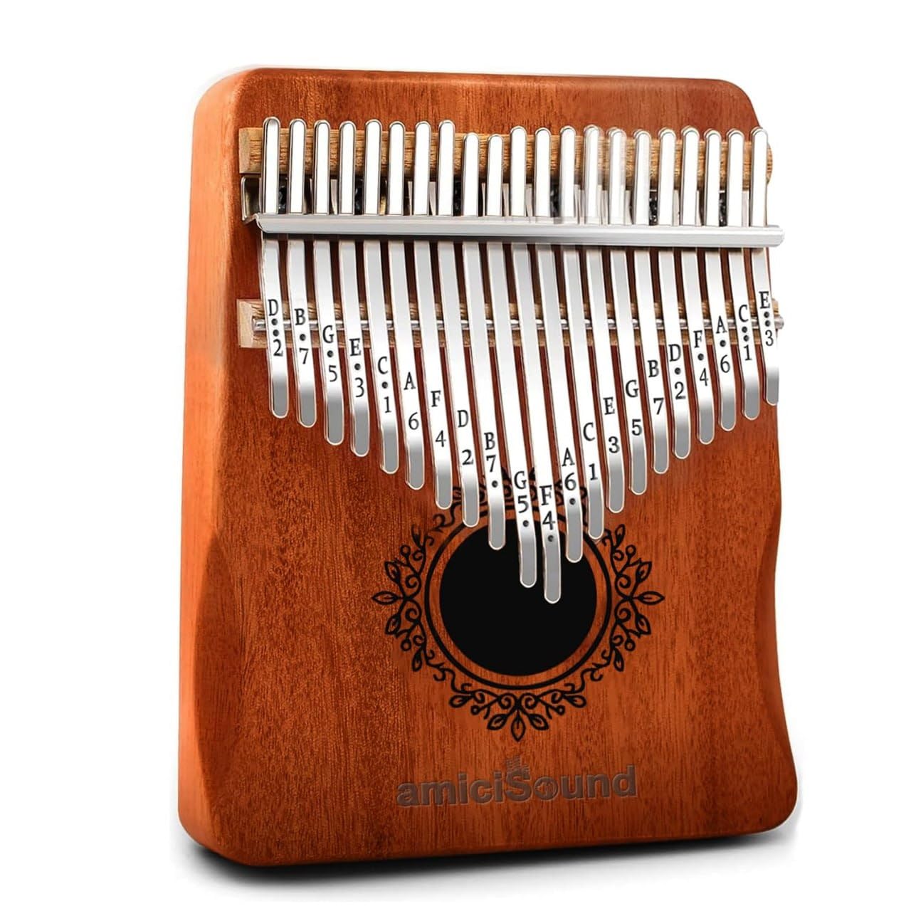 Kalimba Thumb Piano 21 Keys Wooden Musical Instrument | Portable Finger Piano with Engraved Keys, Tuning Hammer & Carry Bag | Easy to Learn for Beginners, Kids & Adults-image-15
