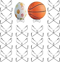 APLZGMG 8 Pairs Clear Acrylic Ball Holders - Basketball Baseball Football Display Stands 8.9x3.3cm for Sports Memorabilia