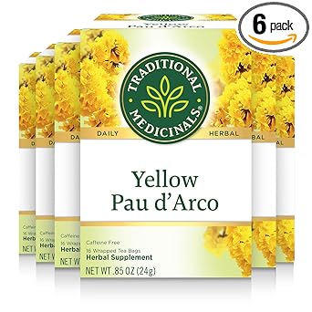 Traditional Medicinals Yellow Pau D Arco Herbal Tea
