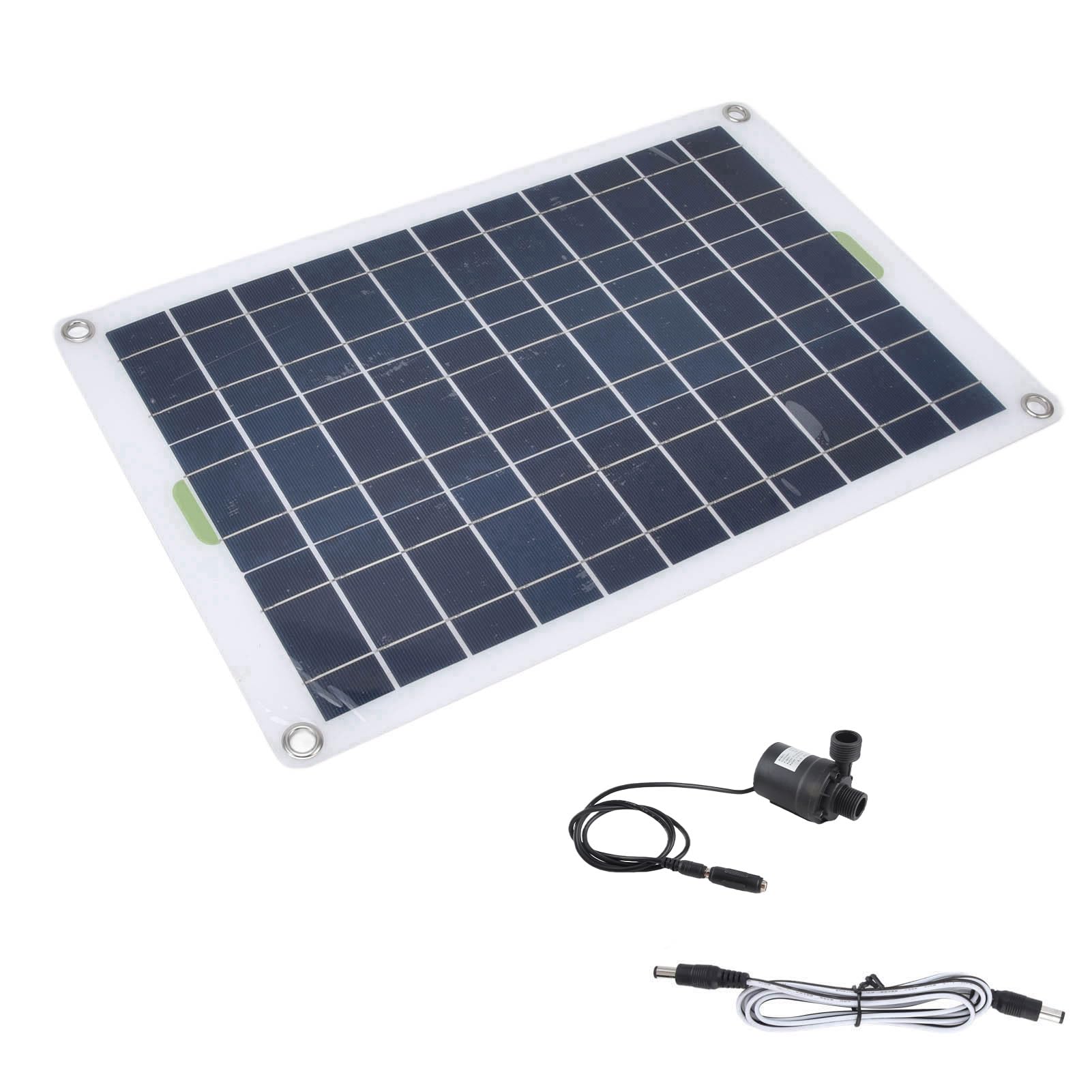 Goshyda Solar-Wasserpumpen-Set, 800 L/h, 12 V, Geräuscharmer Gleichstrom, Umweltfreundlich, Robuste Silikon- und Kunststoff-Solar-Teichpumpe für Garten, Vogelbad, Aquarium, Brunnen