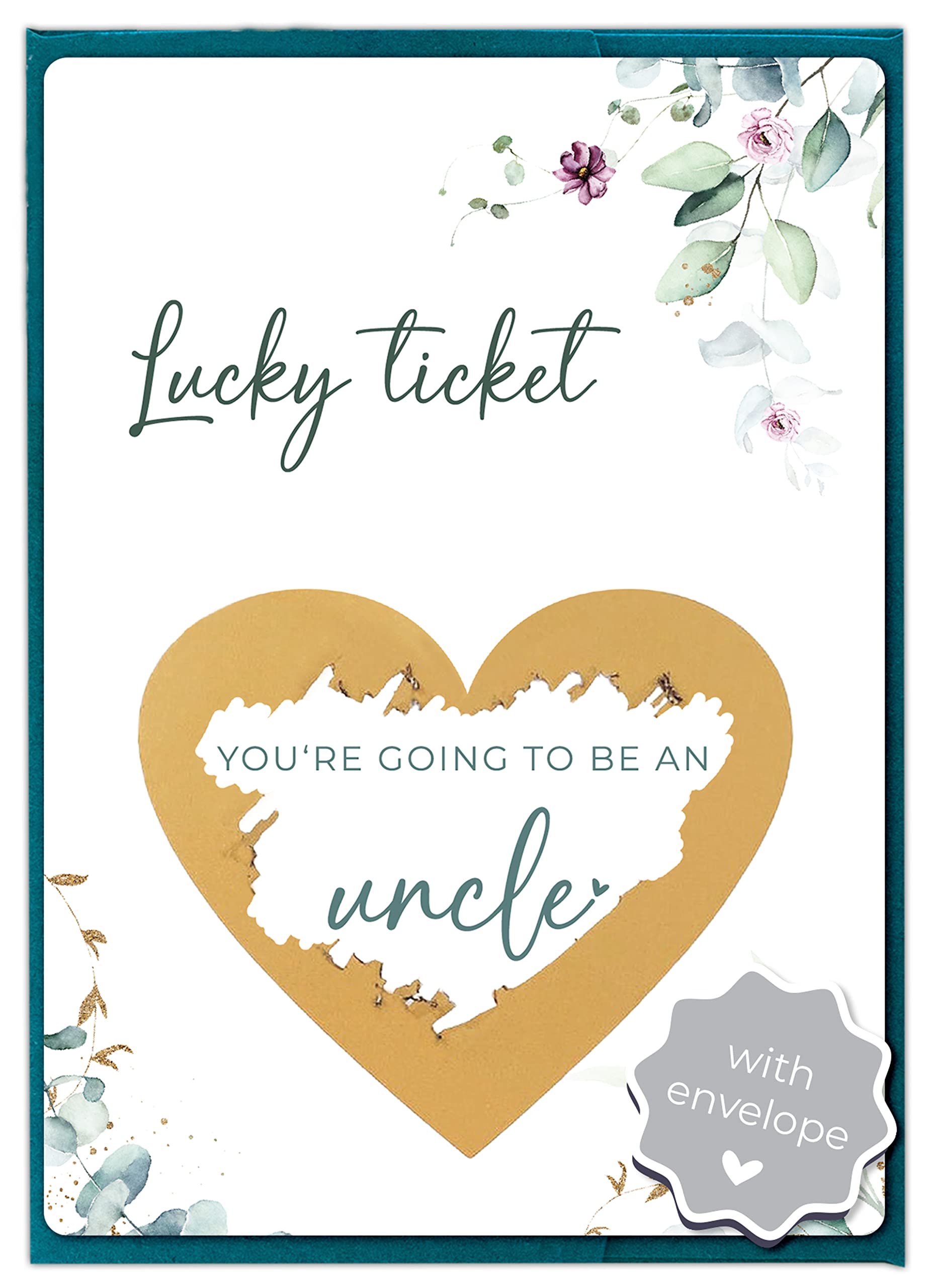 Joli Coon Pregnancy Announcement Scratch Card You're Going to Be an Uncle