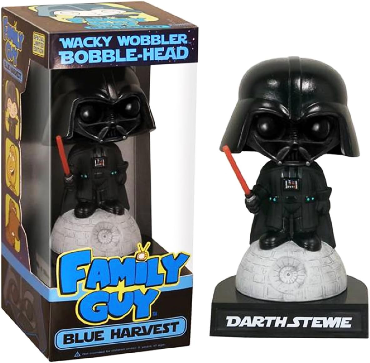 Star Wars/Family Guy BLUE HARVEST : DARTH STEWIE with mask PVC bobble-head appr 13cm - limited and exclusive series