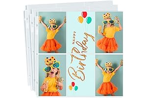 Dunwell Photo Album Refill Pages 12x12 - (4x6 Portrait, 25 Pack)