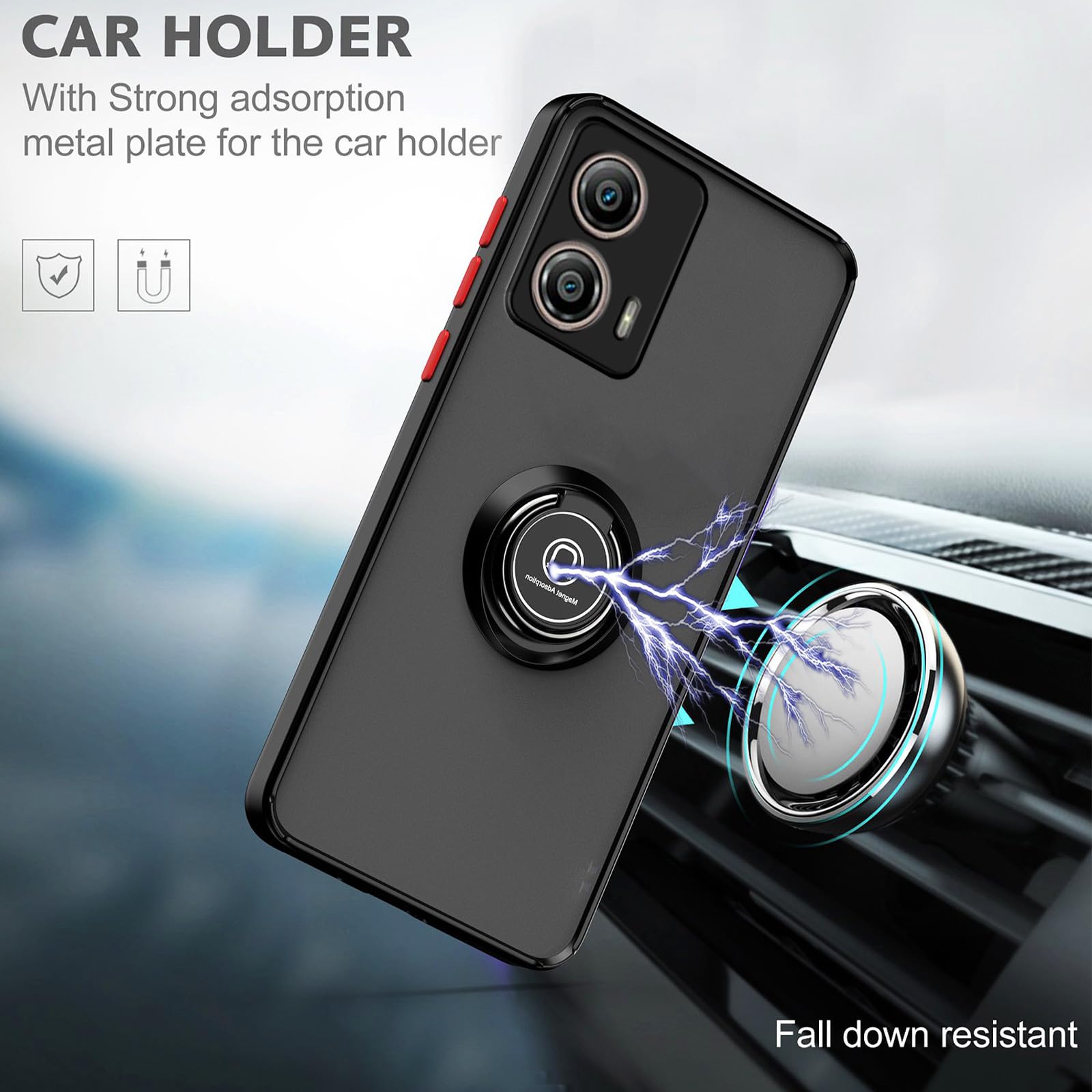HAOYE Cover per Motorola Moto G53 5G, Stile di Pittura a Colori
