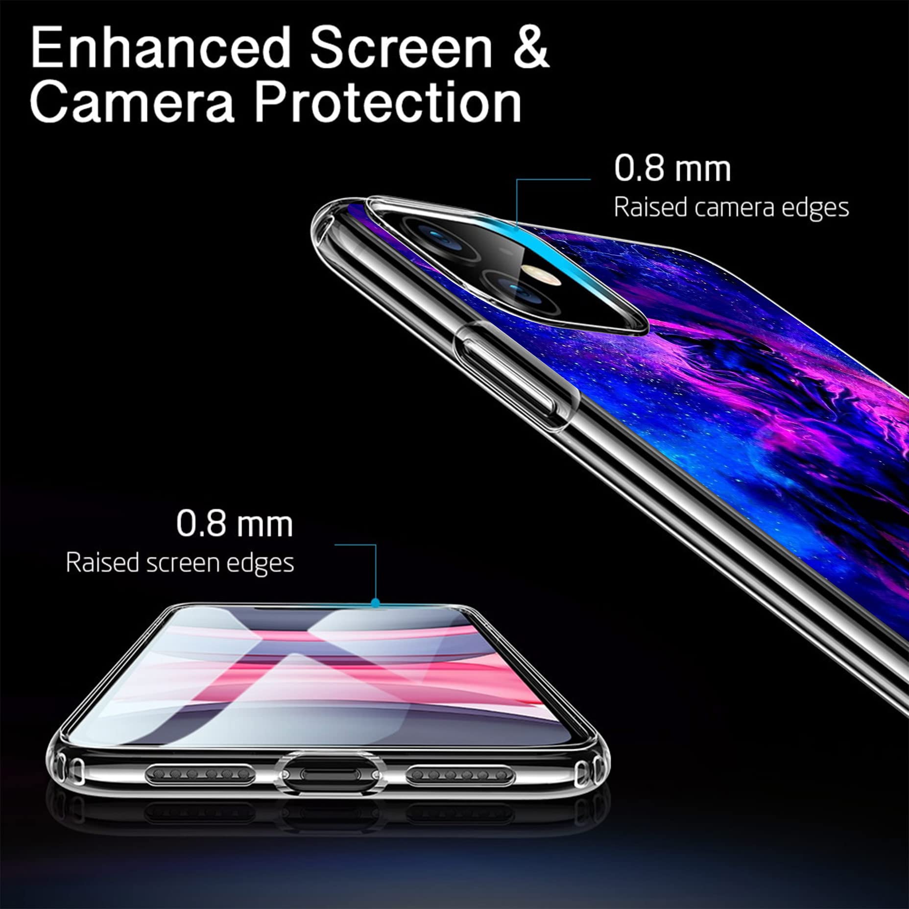 Cover Trasparente Per Huawei Mate 9 – Custodia Silicone TPU Sottile Anti-Urto E Anti-Graffio, Morbida Al Tatto