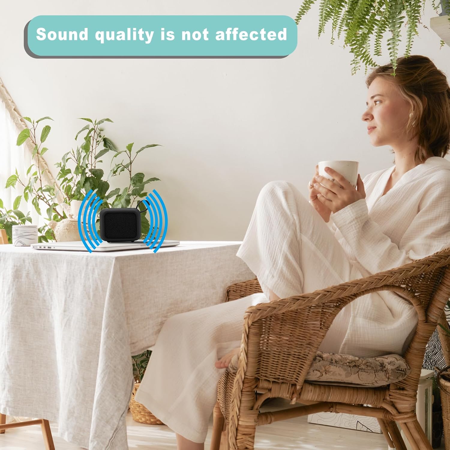 TXEsign Silicone Case for JBL Go 4, Go 4 Protective Cover, Travel Carrying Pouch w Anti-Dust Charging Cover Speaker Mount Strap (Black) - Image 6