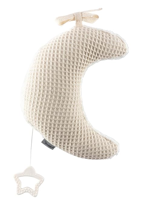 Spieluhr mittel Mond Luna ecru zum Anbinden, Baby Einschlafhilfe mit integriertem Spielwerk zum Aufziehen, Melodie: Guter Mond, du gehst so stille, ab Geburt für Jungen und Mädchen Spieluhr mittel Mond Luna ecru zum Anbinden, Baby Einschlafhilfe mit integriertem Spielwerk zum Aufziehen, Melodie: Guter Mond, du gehst so stille, ab Geburt für Jungen und Mädchen