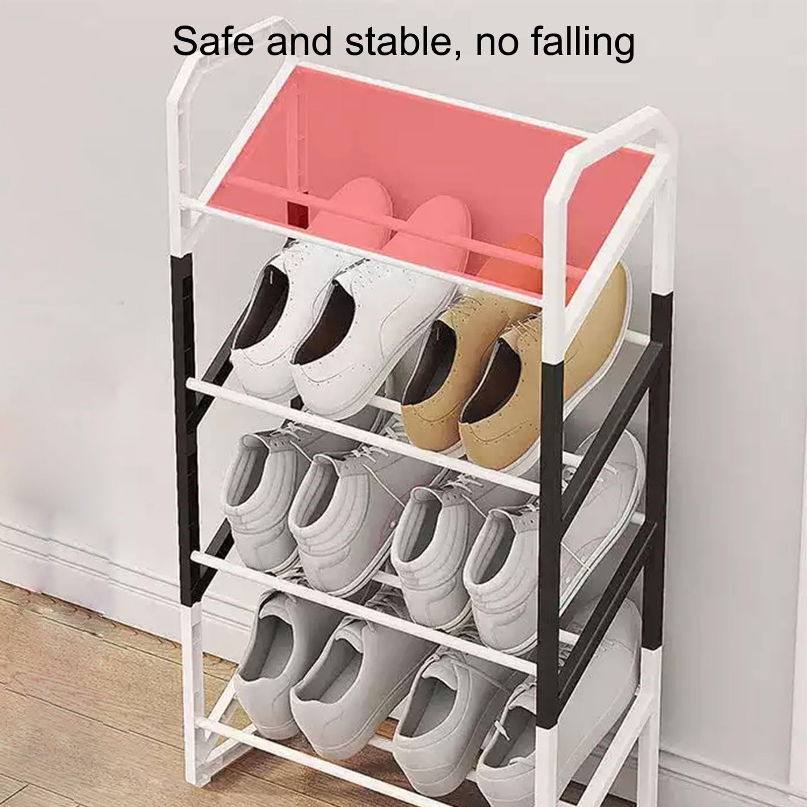 JHDXL Scarpiera Verticale, Organizzatore Per Scarpe, Scarpiera Quadrata, Organizzazione Verticale For Armadio For Borse E Scarpe, Scaffale For Scarpe, Organizer(Black,87.6CM/34.4in)