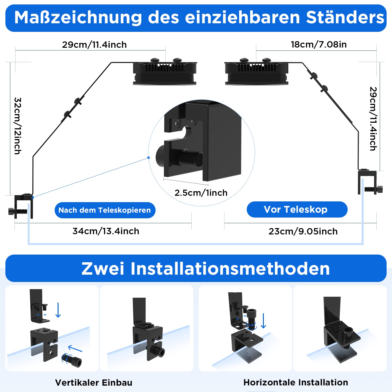 Lominie 30-W-Aquarienbeleuchtung, Vollspektrum Aquarium Lampe,Salzwasser Aquarium Licht mit Fernbedienung, für Korallen, Riffe, Planted Nano Aquarium Tank (Pxie30 Salzwasser)