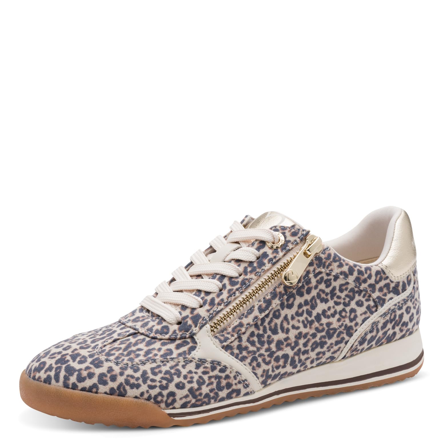 MARCO TOZZI Women's Sneaker Soft Feel Me Removable Footbed Soft Lining Modern, Beige (Leo Dune), 8.5 UK