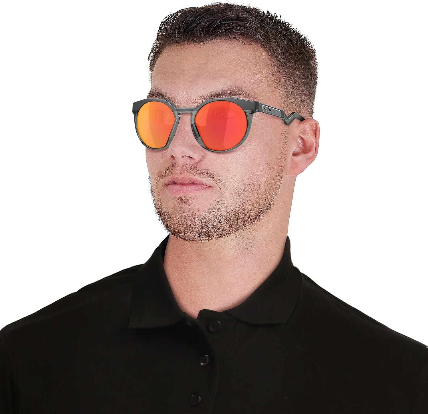 Oakley Sunglasses for Men - OO9242 HSTN High-Bridge, Round Sunglasses PRIZM Lenses