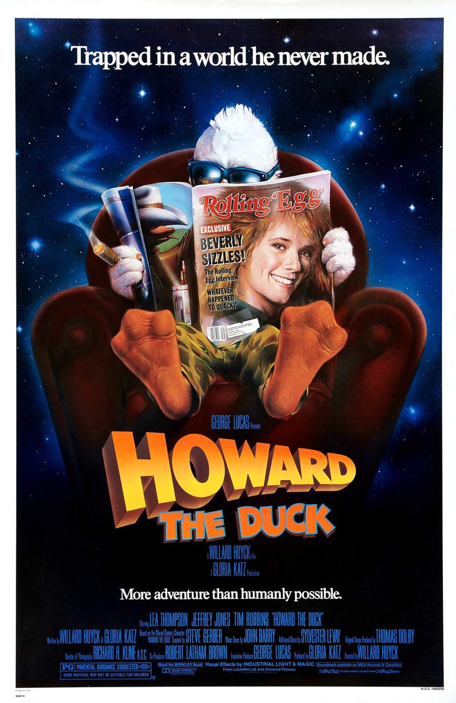 Amazon.co.jp: Howard the Duck映画ポスター1 Sidedオリジナル27 x 41
