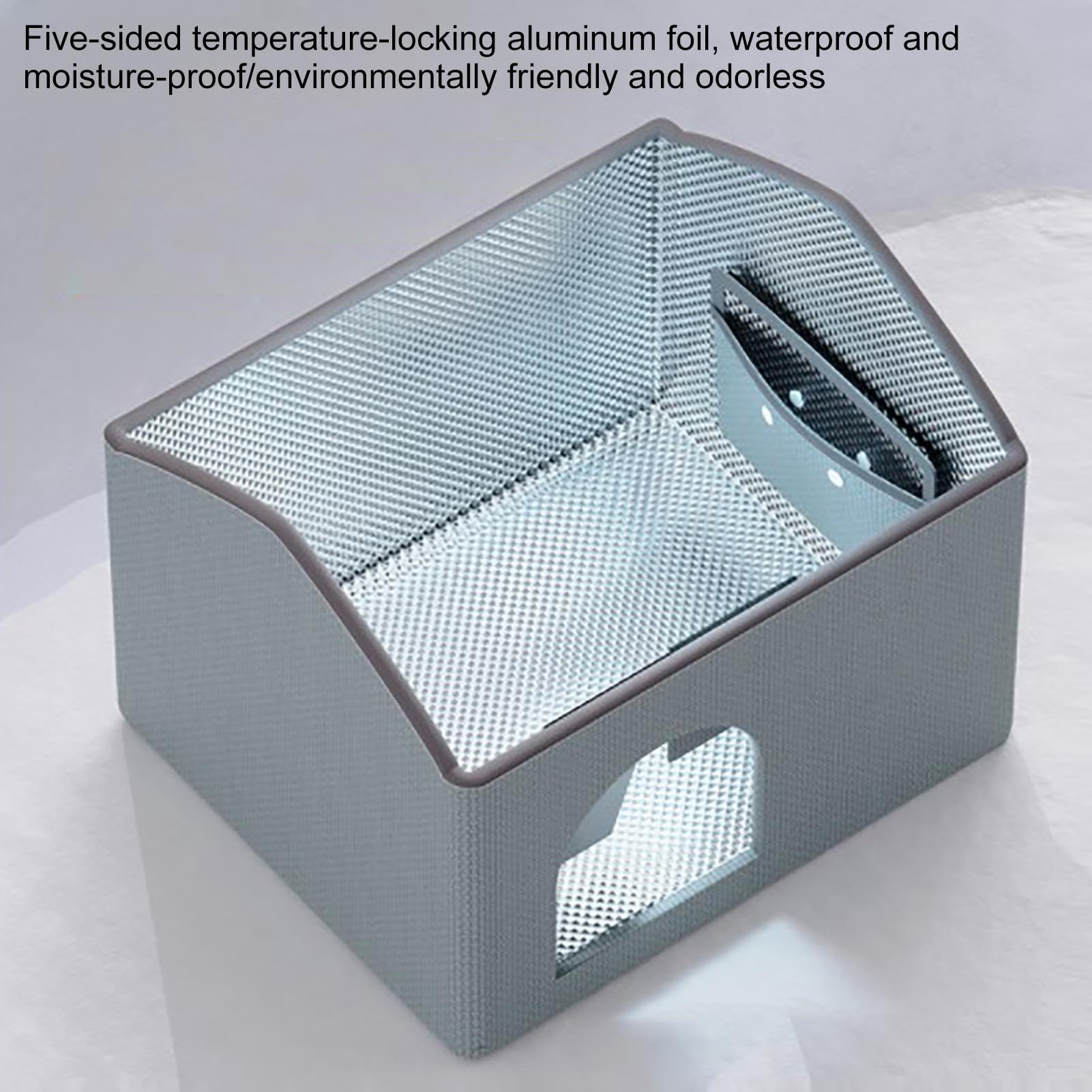 Refugio de refrigeración para perros, casa de enfriamiento de animales | cabina de aire acondicionado para gatos | Aire acondicionado interior y exterior, cueva para cachorros con 8 bolsas de hielo