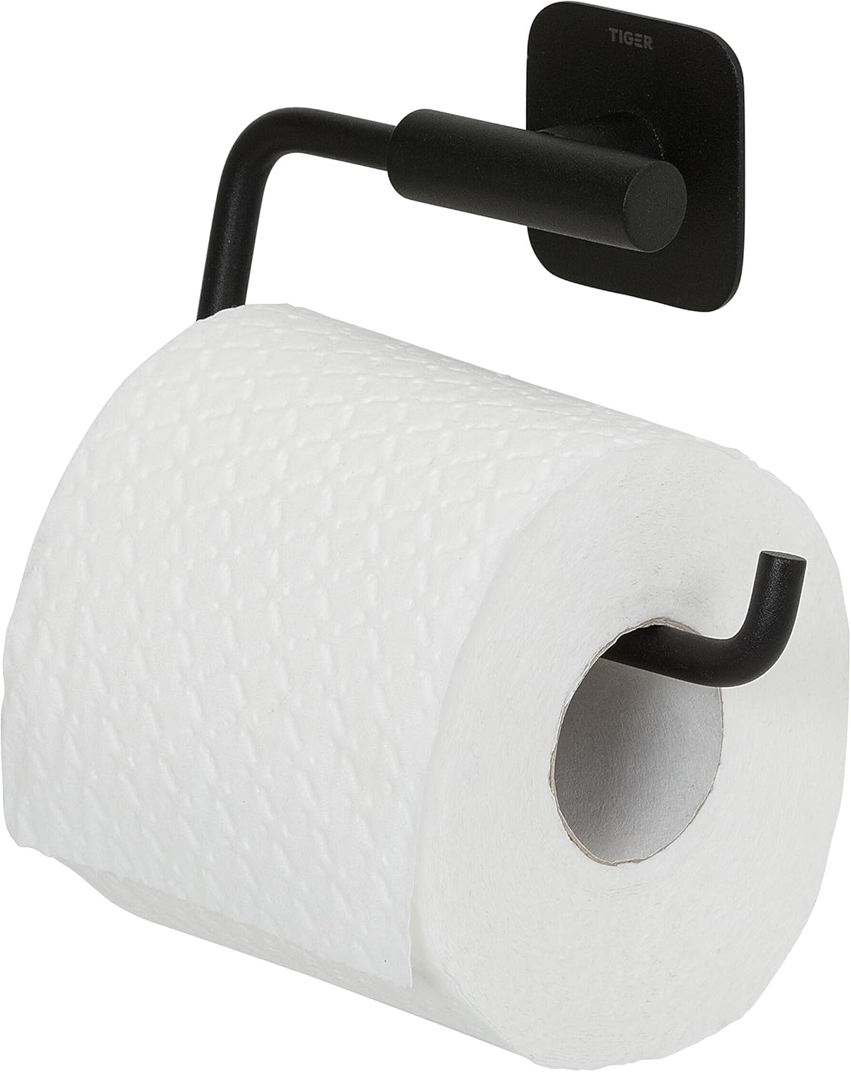Tiger Colar Toilet Roll Holder Without Cover Black