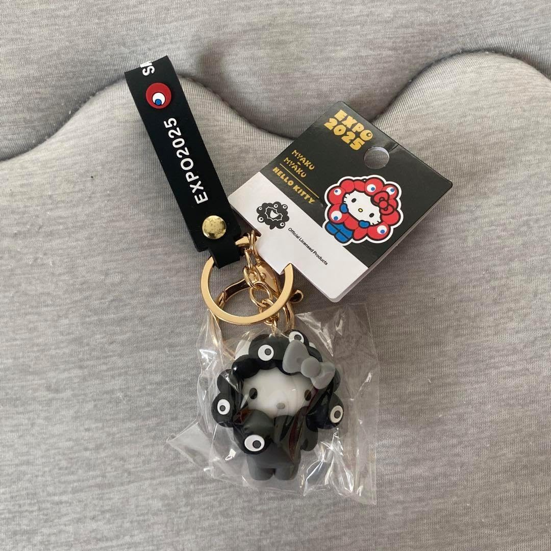 万博限定 黒ミャクミャク なりきりキーホルダー 7種コンプリートセット コンプリートセット】万博限定 黒ミャクミャク なりきり