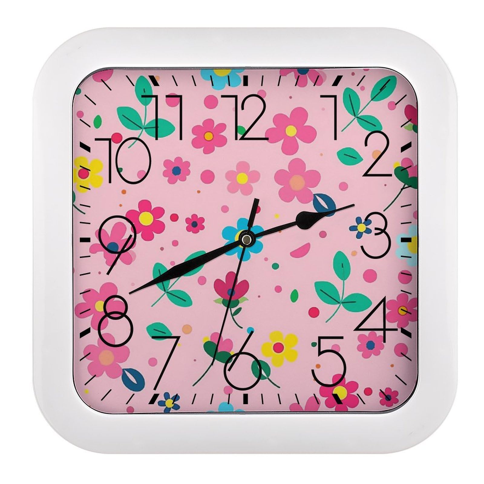 Horloge murale silencieuse facile à lire pour en finir avec le tic-tac stressant