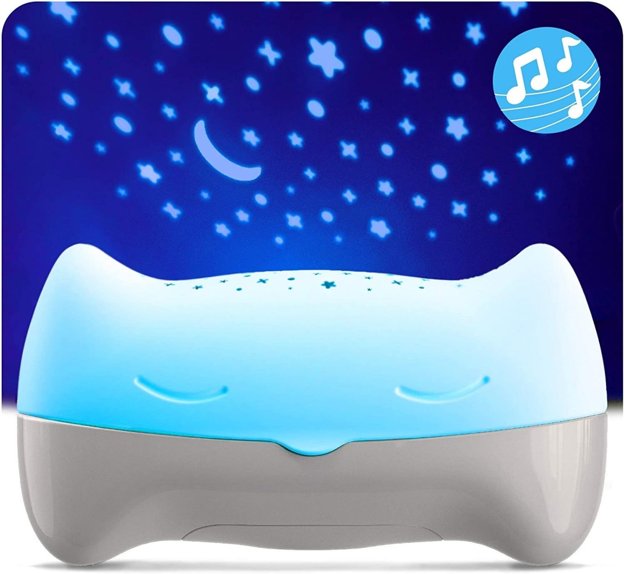 BENBAT Hooty Baby Soother and Projector - Sound and Sleep Projector with Glowing Night Light and Starlight Projection Image for Nursery or Car - for Use at Home or On-The-Go