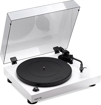 Fluance RT81 Elite High Fidelity Vinyl Turntable Record Player with Audio Technica AT95E Cartridge, Belt Drive, Built-in Preamp, Adjustable Counterweight, High Mass MDF Wood Plinth - Piano White