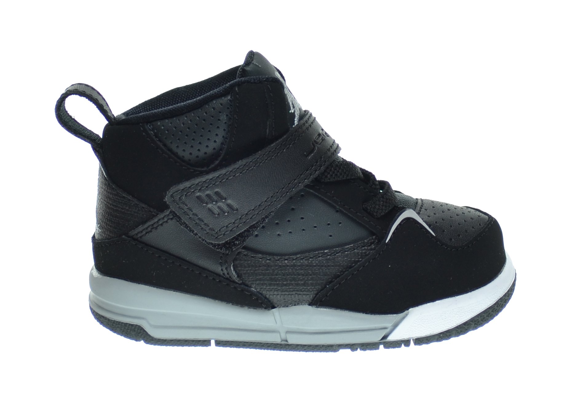 Jordan Flight 45 High (TD) Baby Toddlers Basketball Shoes Black/Wolf Grey-Anthracite-White 599903-043