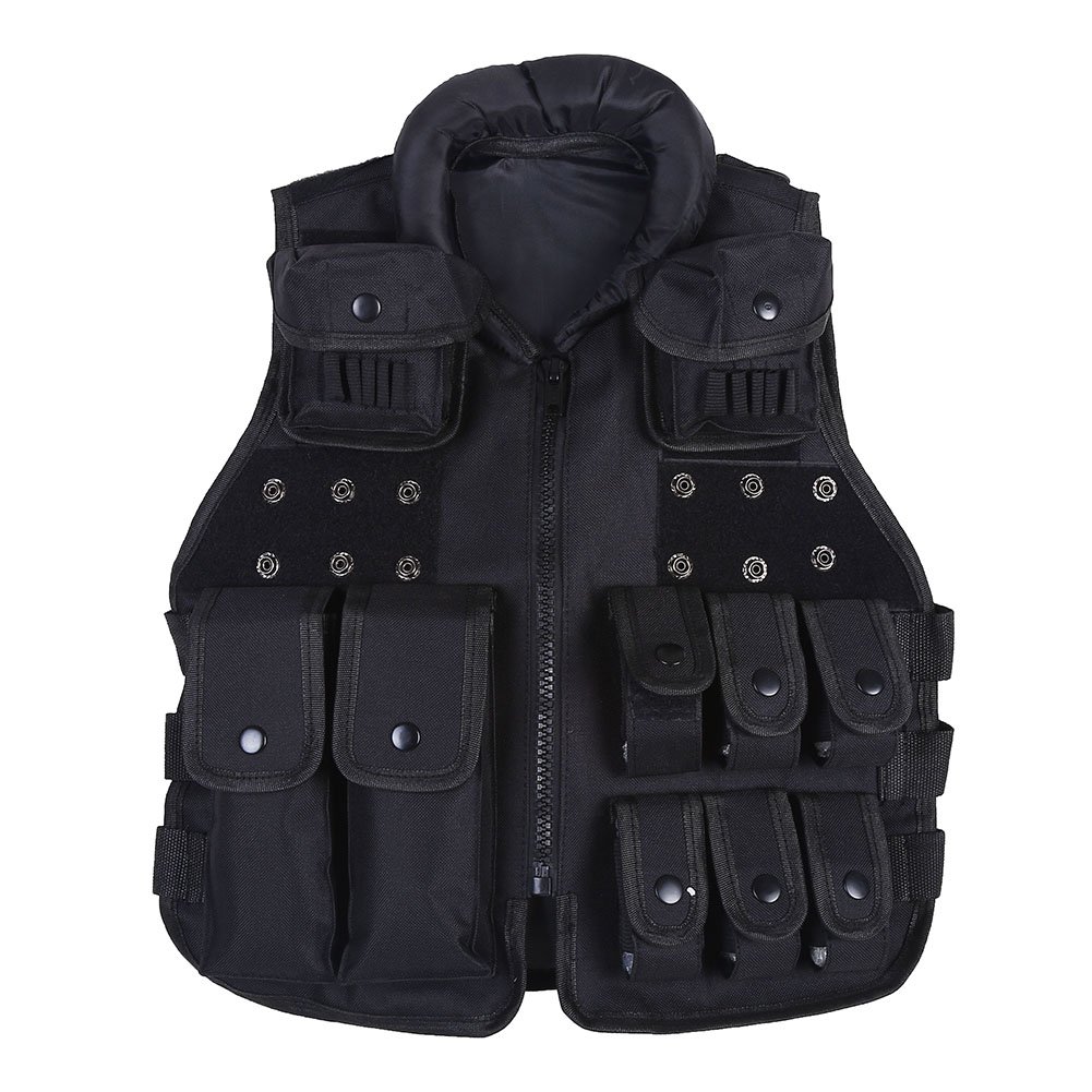Tactical Vest for Kids,Kid Law Enforcement Tactical Vest, 600D Children Outdoor Tactic Chest Vest Military Army Combat Training Vest Military Police Vest