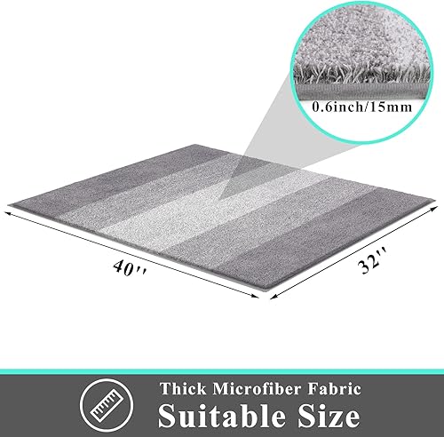 Miniatura 86 de Vaukki Tapete para puerta de entrada, antideslizante, absorbente, atrapador de lodo, tapete para el interior, tapete lavable para puerta de entrada