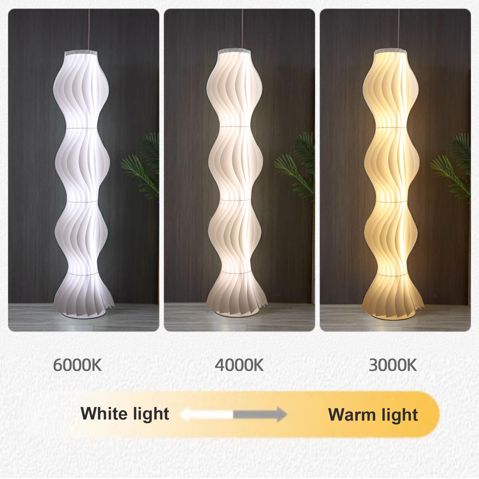 Stehlampe Dimmbar mit Fußschalter: Moderne Stehleuchte Weiß, Abnehmbarer Lampenschirm aus Acryl, 170cm Höhe LED Bodenlampe für Wohnzimmer, Esszimmer und Schlafzimmer