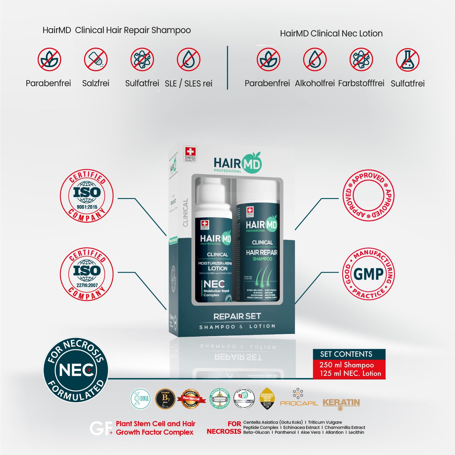 Haarbehandlung Shampoo und Lotion Set