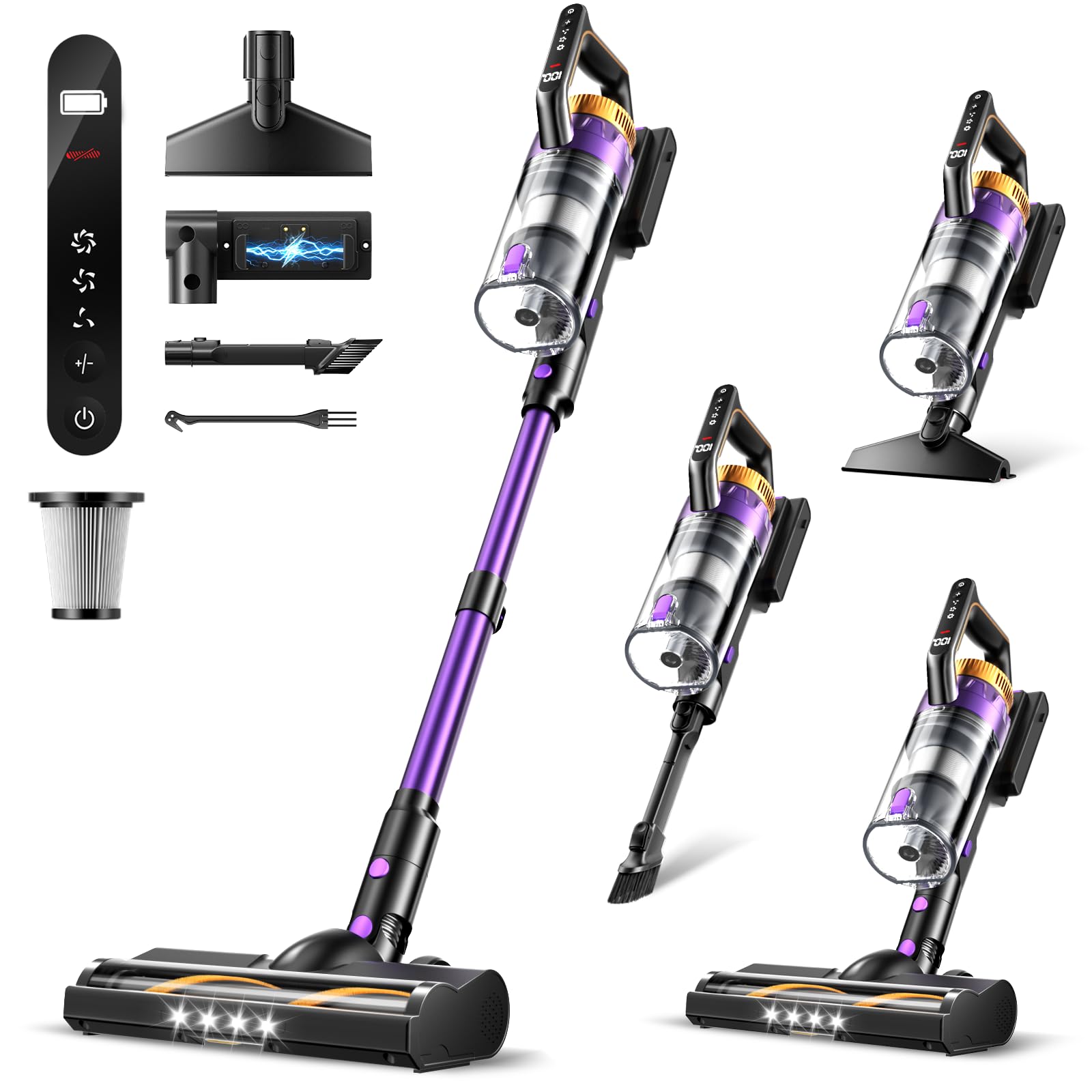 Brand Name: Cordless 580W Vacuum, 65 Min Runtime, Lightweight