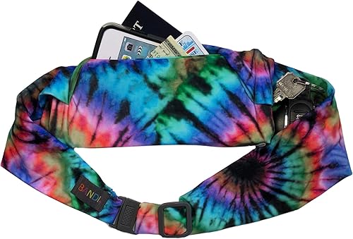 Miniatura 26 de BANDI Cinturón para correr para mujer – Riñonera manos libres para llevar teléfono, pasaporte, llaves, identificación, dinero y artículos esenciales