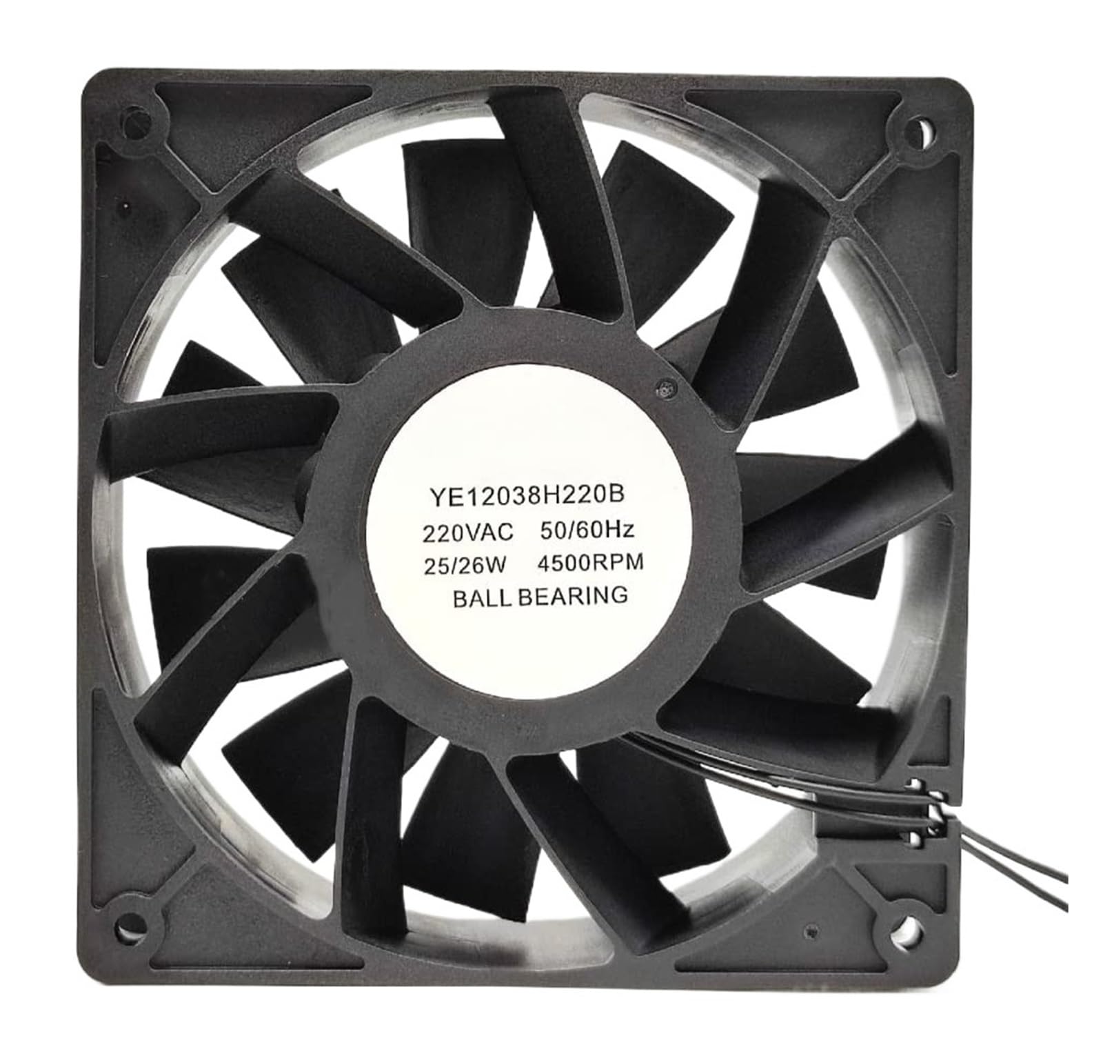 Ventilateur de refroidissement YE12038H220B 12038 220V extracteur air industriel