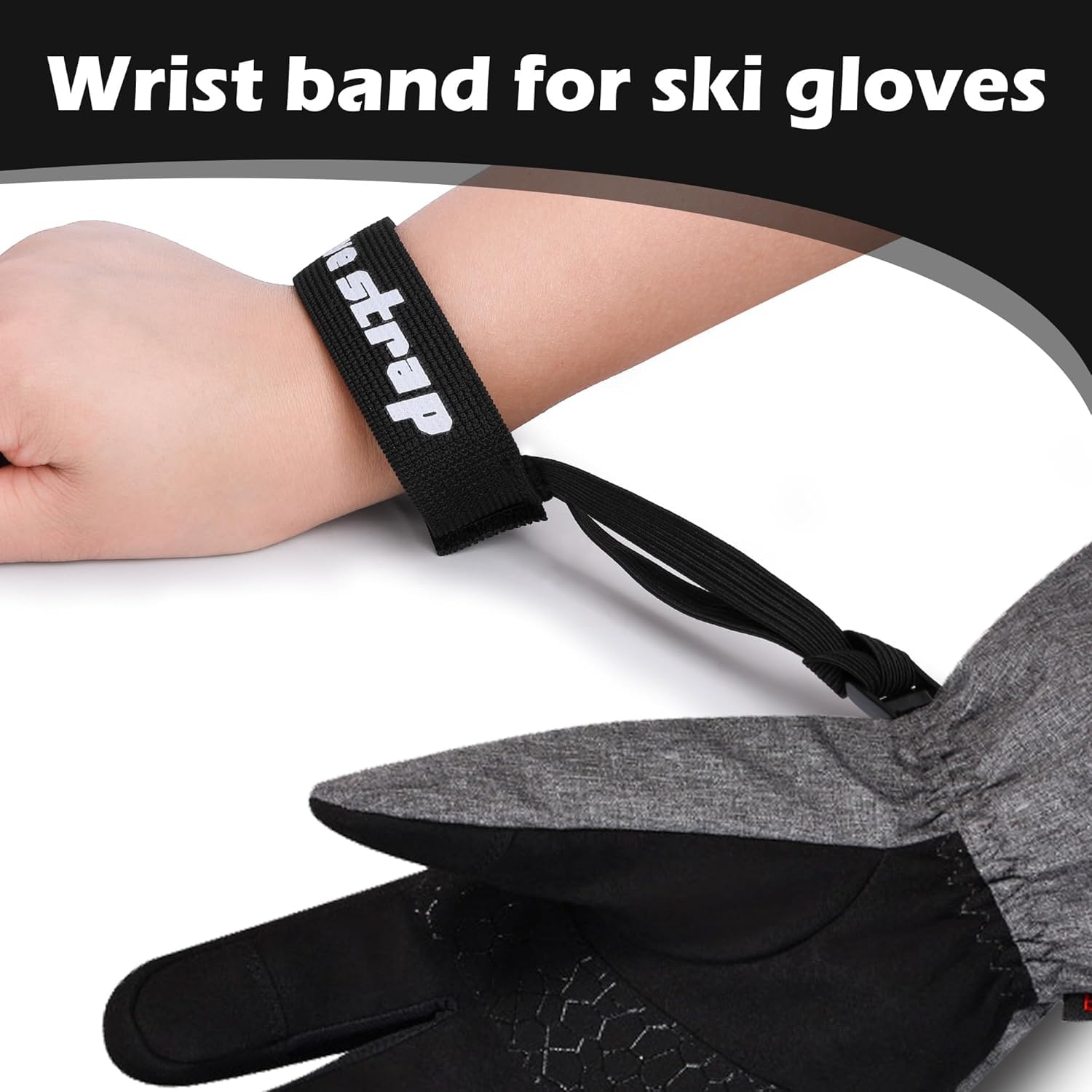 4-8 Stuks Skiën Sport Handschoen Bandjes Elastische Pols Leash