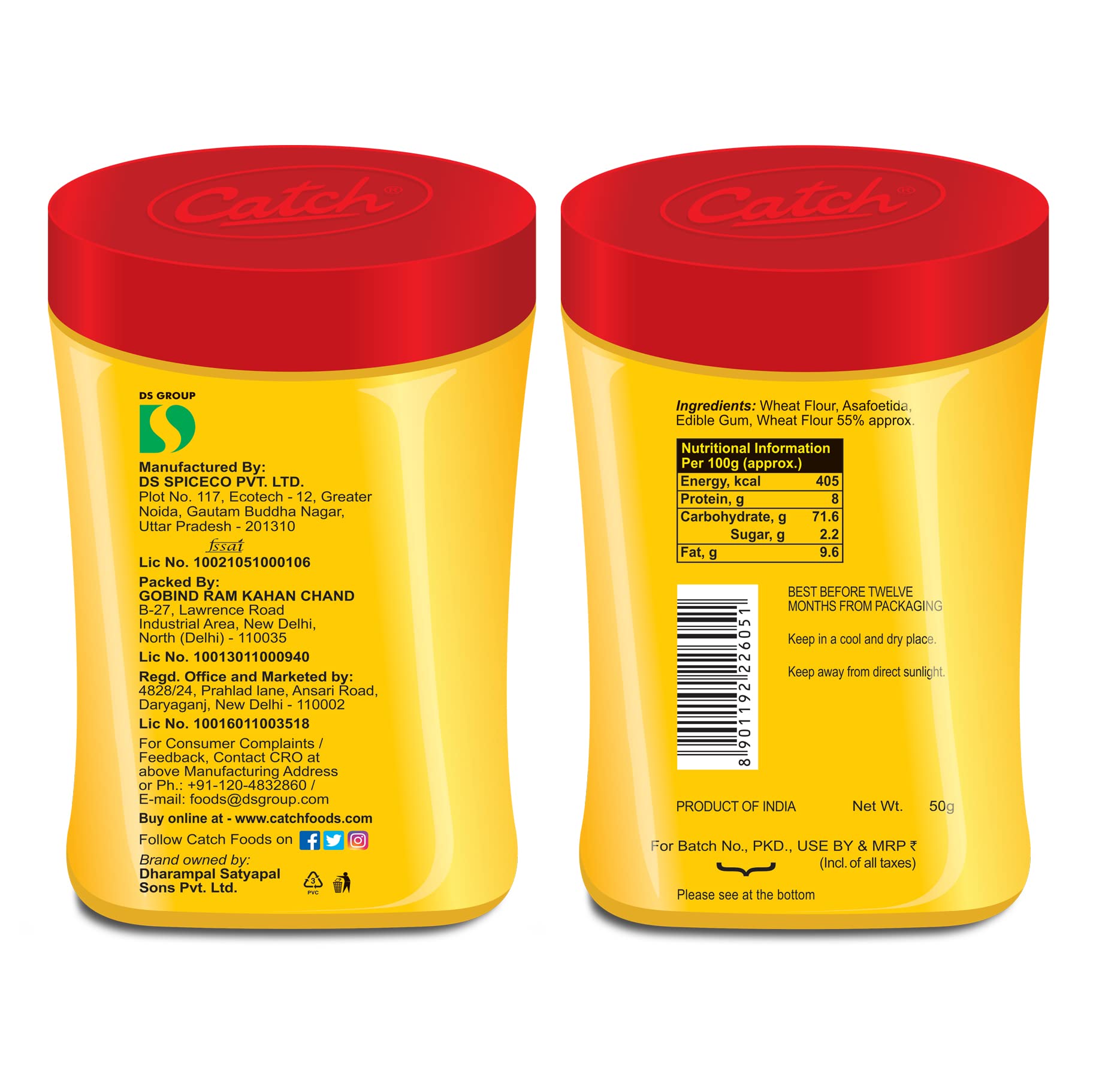catch Compounded Hing(Asafoetida) Garlic, Powder 50 Gm - Pack Of 2(100 Gms) - Image 2 thumbnail