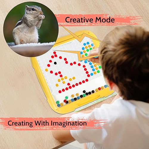 Miniatura 6 de SHTALHST Laberinto magnético de doble cara 2 en 1 y tablero de dibujo magnético de doble cara y tablero magnético de dibujo, rompecabezas y tablero