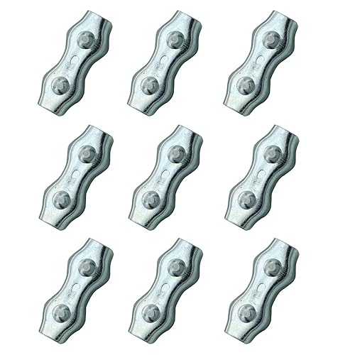 Conectores de cuerda polivinílicos M5, conectores de acero galvanizados empalmador de alambres para alambres eléctricos de las cercas (10)