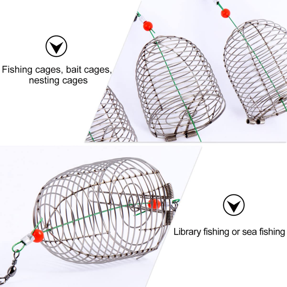 30stücke Edelstahl Bait Cage Für Karpfenangeln Robuster Futterkorb Für Effektives Angeln Langlebige Konstruktion Einfaches Bait-Management Perfektes Zubehör Für Angelfans