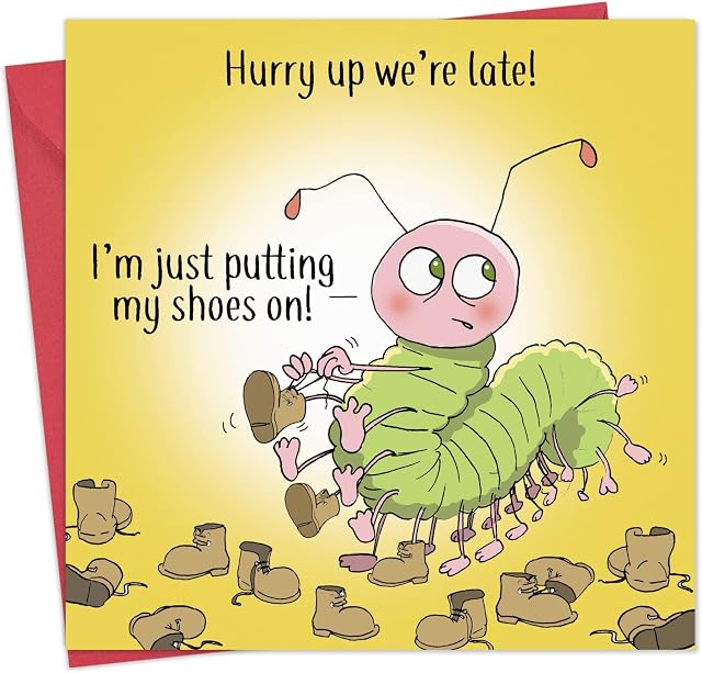 Twizler Funny Card with Centipede  Blank Card  Happy Birthday Card  Humour Card - Mothers Day Card  Fathers Day Card  Valentines Day Card  Teenager Card  Get Well Soon Card  Anniversary Card