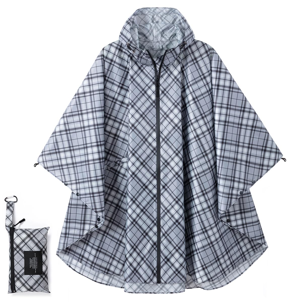 Poncho impermeable para mujer, ligero y transpirable, resistente al viento, para senderismo y ciclismo, impermeable de viaje compacto y reutilizable