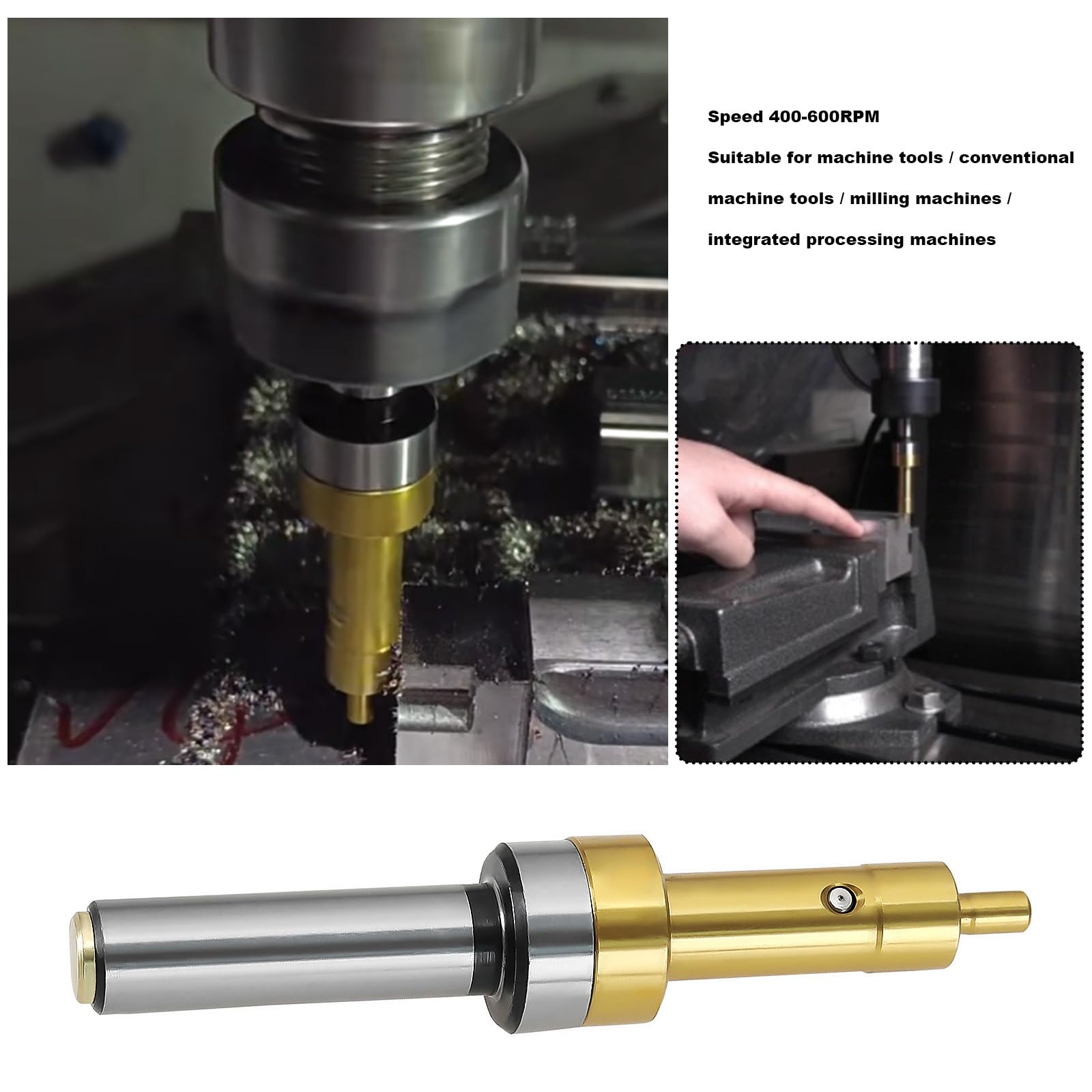 10mm Shank Titanium Non-magnetic Mechanical Edge Finder Position...