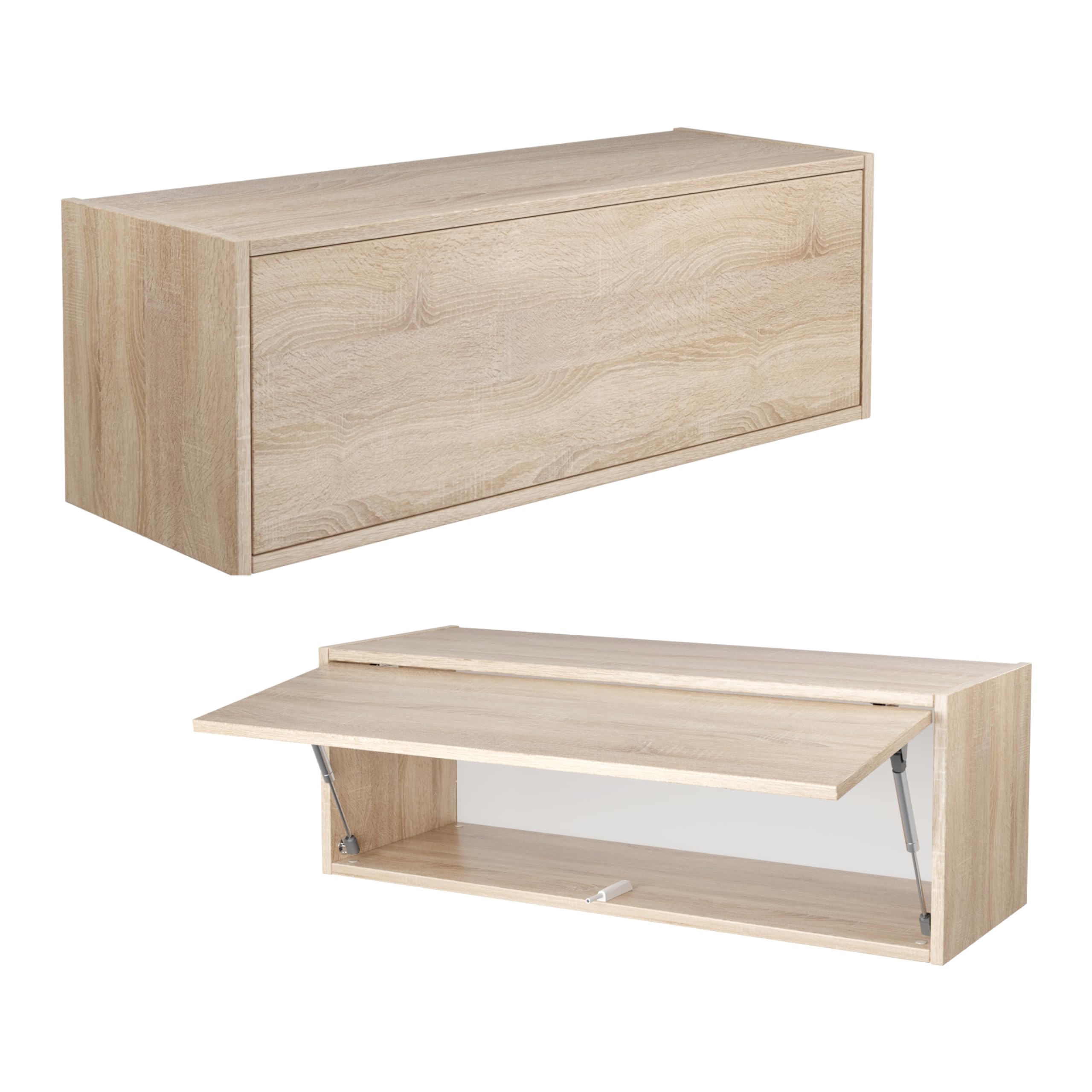 PLATAN ROOM Szafka ścienna 100 x 35 x 35 cm, szafka kuchenna składana do łazienki, przedpokoju, salonu, szafka ścienna (dąb sonoma)