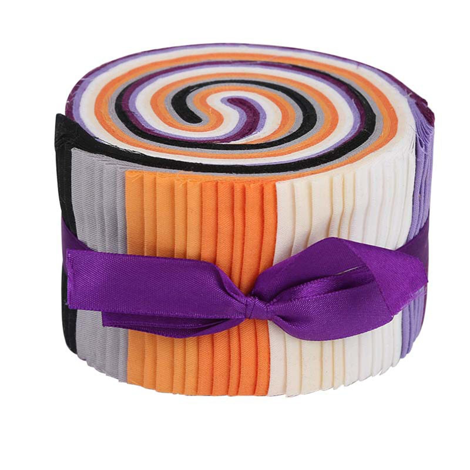 Halloween Sewing Fabric Strips Multicolor Assorted Patchwork Bundles for Quilting Sewing Crafting Supply for Quilting