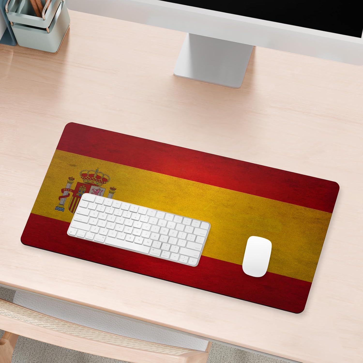Head Case Designs Spain Spanish España Football Country Flags 1 23.62 x 11.81 x 0.12 inches (600 x 300 mm) - L Gaming Office Desk PC Keyboard Mouse Mat Pad