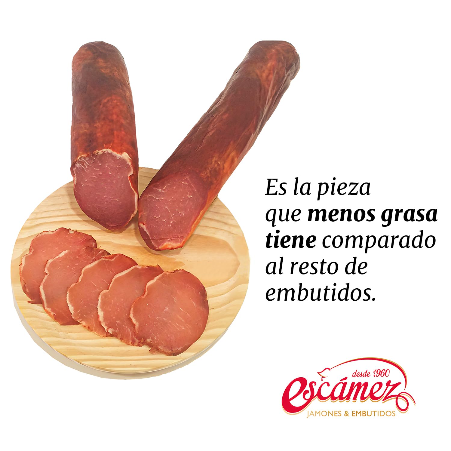 Lomo Embuchado | 3,6 kg | Caña de Lomo de Cerdo | Lomo Embutido Empaquetado en 2 Piezas de 1,8 kg Aprox | Embutido de Carne de Cerdo | Origen España
